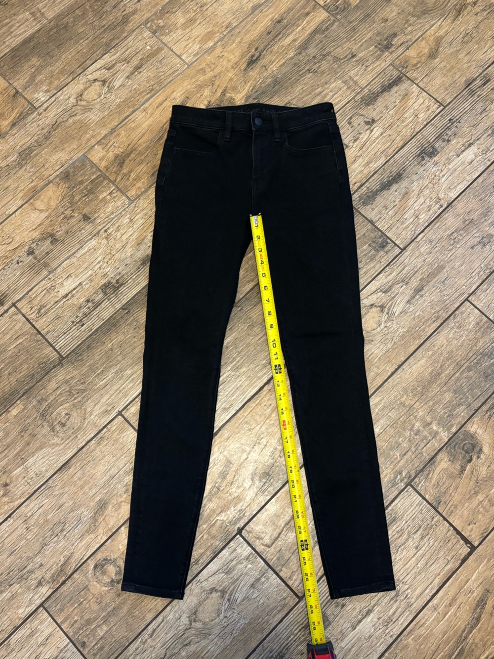 American Eagle Dream Stretch Jet Black Skinny Jeans AE Size 2
